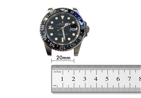 strap width rolex gmt|how to measure rolex size.